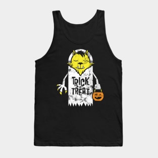 Wereghost Halloween 2020 Werewolf Ghost Trick or Treat October Spooky Goth Tank Top